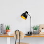 Opviq Murek - 11558 Lámpara de Mesa Negro y Dorado
